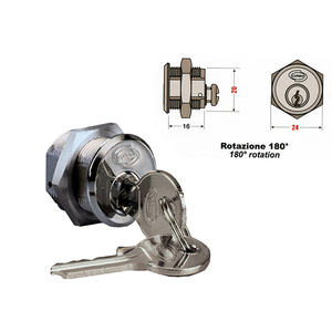 Cho <span class=keywords><strong>Yale</strong></span> xi lanh khóa 25 mét 8950025 Hợp kim kẽm cho ngăn kéo ứng dụng với 3 phím - Product Image 1