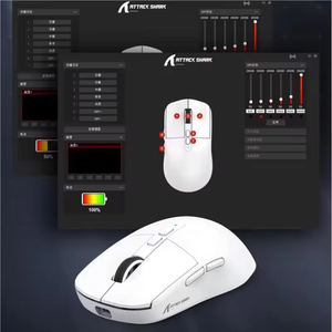 เมาส์เกมมิ่งไร้สาย Attack Shark X6 Tri Mode น้ำหนักเบาเพียง 49 กรัม ดีไซน์ตามหลักสรีรศาสตร์ เซ็นเซอร์ PAW3395 ความละเอียด 26000 DPI แบตเตอรี่ใช้งานได้นาน 200 ชั่วโมง - Product Image 2