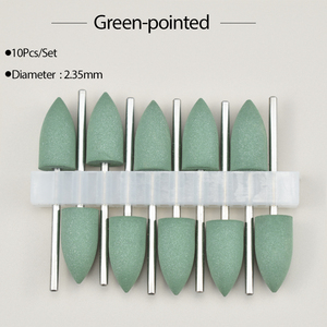 10 pièces/ensemble Outils <span class=keywords><strong>de</strong></span> bijouterie, fraises <span class=keywords><strong>de</strong></span> polissage dentaire en caoutchouc <span class=keywords><strong>de</strong></span> silicone, pour le blanchiment des dents et le polissage, 2,35 mm, pour perceuse à ongles - Product Image 4
