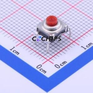 KSA0M332LFT Tactile Switch Through hole Component (THT) Switch Single Pole Single Throw Round Button Through Hole 7.4mm - Product Image 1