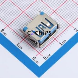 HC-USB3.0-L100-ZJ USB Connector Through hole Component (THT) Connector Type-A USB 3.0 Female Through Hole - Product Image 1