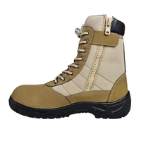 Bottes de randonnée mi-montantes à lacets et fermeture éclair en cuir Nubuck, antidérapantes, pour hommes – Chaussures de marche et de trail très populaires
