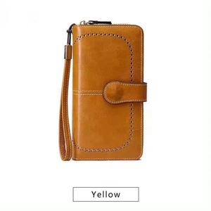 Free Sample travel designer vintage rfid cheap new genuine leather <b>women</b> long <b>wallets</b> clutch - Product Image 6