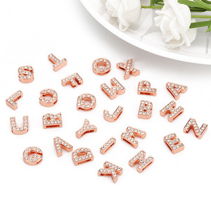 Correa de Reloj de Acero Inoxidable para Mujer, Pulsera de Malla con Encanto de Letras de Zirconia Cúbica, 8mm, Oro, Plata, Rosa, MOM <span class=keywords><strong>LOVE</strong></span> - Product Image 6