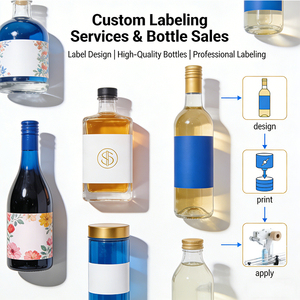 Flacon compte-gouttes universel en verre vide, flacon multi-usages pour huile essentielle, <span class=keywords><strong>teinture</strong></span>, sérum et huile liquide - Product Image 5