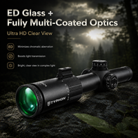 Lunette de tir TYPHON XG1-10X24 FFP LPVO avec verre ED à faible dispersion, pour la chasse tactique en extérieur, résistante à l'eau et aux chocs, viseur télescopique