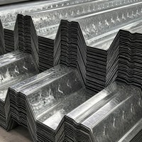 Matériaux de construction métalliques YX75-200-600, dalle de plancher en acier de type ouvert haute résistance pour les sols de parcs industriels
