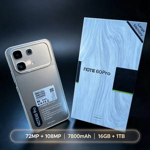 สมาร์ทโฟน Note 60 Pro 5G แบตเตอรี่ 7800mAh ระบบปฏิบัติการ Android 15 ปลดล็อคแล้ว ใช้งานได้นาน 16GB+1TB โทรศัพท์มือถือ จัดส่งฟรี - Product Image 5