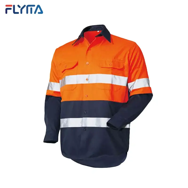 Custom Overalls Mechanic High Visibility Mens Cargo Outdoor Work Cloths OEM Work Wear Uniform Reflective Safety Clothing