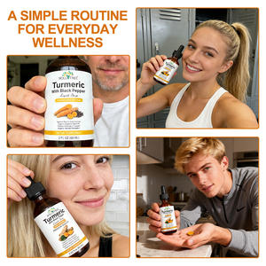 Tintura de Extracto de Cúrcuma Vegana Pura SOLOTREE, Gotas Líquidas de Cúrcuma y Jengibre 100% Naturales y Orgánicas para el Apoyo Inmunológico y de las Articulaciones - Product Image 5