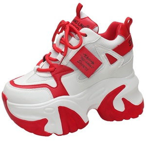 Sneakers Casual <span class=keywords><strong>da</strong></span> donna <span class=keywords><strong>con</strong></span> Logo personalizzato YT <span class=keywords><strong>con</strong></span> <span class=keywords><strong>scarpe</strong></span> <span class=keywords><strong>con</strong></span> <span class=keywords><strong>zeppa</strong></span> stile plateau traspirante - Product Image 1