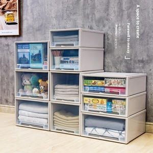 <strong>Plastic</strong> <strong>Drawer</strong> Type Combination Storage Can Be <strong>Stacked</strong> Free Combination <strong>Drawer</strong> Type Storage Box - Product Image 2