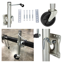 Cric de remorque de 1000 lb à l'état neuf avec boulon à vent Pièces et accessoires latéraux de roue pivotante marine