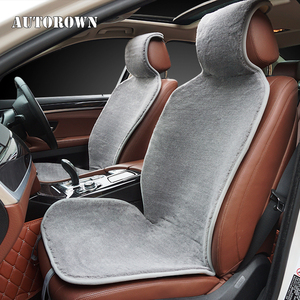 Fundas cortas de lana para asiento delantero de coche, <span class=keywords><strong>Interior</strong></span> de asiento de coche difuso, cálido para alfombrilla de invierno, ajuste Universal, Compatible con Airbag - Product Image 3
