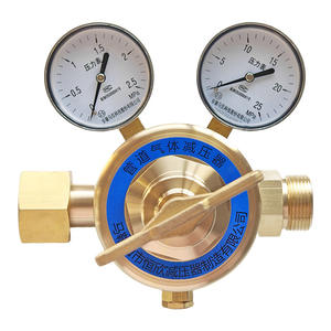 Reguladores de Tubería de Gas/Oxígeno de Alta Presión y Alto Flujo de Doble Manómetro, Totalmente de Cobre, Directo de Fábrica, Válvulas Reductoras de Alta Presión - Product Image 1