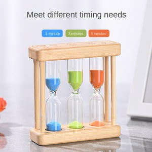 Sablier en bois fait à la main bon marché ornements pour la maison 1/3/5 <span class=keywords><strong>Minutes</strong></span> ensemble sablier créatif maison sablier pour enfants - Product Image 6