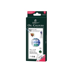 Ensemble de gouache à l'huile <span class=keywords><strong>acrylique</strong></span> OEM 12 couleurs 6 ml pour débutants, <span class=keywords><strong>peinture</strong></span> sur toile, aquarelle, <span class=keywords><strong>peinture</strong></span> sur verre, provenant d'une usine chinoise - Product Image 4
