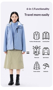 Giacca con Cappuccio Impermeabile e Antivento per Uomo e Donna, Standard DuPont, per Arrampicata <span class=keywords><strong>in</strong></span> <span class=keywords><strong>Montagna</strong></span> - Product Image 3