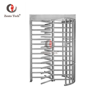 Porte de tourniquet en acier inoxydable Zento 304 Porte de tourniquet pleine hauteur anti-fuite anti-clip