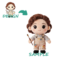 Oreiller personnalisé en peluche - Peluche super douce brodée, rembourrée en coton PP