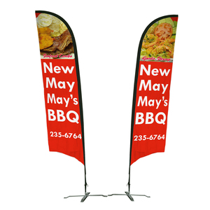 Gran oferta, banderas de jardín baratas, publicidad de poste de fibra de vidrio, Bandera de hoja de playa, banderas de plumas personalizadas - Product Image 5