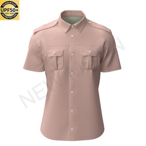 เสื้อเชิ้ตผู้ชายแบบติดกระดุม เสื้อตกปลา ป้องกันรังสียูวี แห้งเร็ว แขนสั้น กระดุมหน้า มีกระเป๋าคู่ - Product Image 3