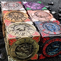 Hochgeschwindigkeits-Einzigartige Mechanische DND-Würfel 6-Seitiger Spinner D6 Metallwürfel für Rollenspiele