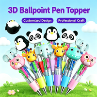 Stylo bille miniature personnalisé en forme de poupée de dessin animé mignonne, accessoire de stylo de comptabilité manuel décoratif