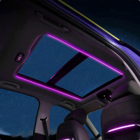 Pour BMW Série 3/5 G20 G30 X3 X4 X5 X6 X7, moulures intérieures de toit ouvrant, éclairage d'ambiance panoramique LED 11 couleurs, ABS