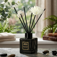 Diffuseur de parfum en rotin de luxe, ensemble de bâtonnets parfumés longue durée, huile parfumée pour la maison, décoration aromatique pour salon, chambre, salle de bain, bureau