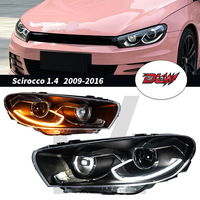 Phare avant de voiture pour Volkswagen Scirocco 09-15, mise à niveau modèle R, lentille de projecteur, DRL, pièces d'éclairage automobile