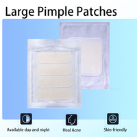 Grand Patch Anti-Acné Hydrocolloïde à l'Huile Essentielle d'Arbre à Thé, Couvre le Maquillage, Emballage Individuel en Gros, pour Boutons Normaux