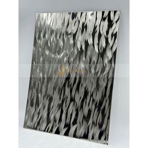 Placa Decorativa de Acero Inoxidable EX295 304 316 Color Dorado, Estándar JIS, Servicios de Soldadura, Doblado y Corte, para Pared/Techo de Ascensor - Product Image 2