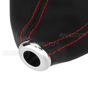 Funda universal de cuero PU para palanca de cambios, cubierta de polvo para pomo de palanca de cambios manual de coche - Product Image 4