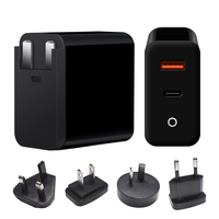 Adaptateur de chargeur mural double port PD3.0 USB-C 35W rapide pour téléphone portable, compatible Apple iPhone Samsung, OEM Original AU EU US UK
