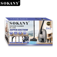 Aspirateur sec électrique 3-en-1 SOKANY 13060 avec lumière LED, câble de 5 m, portable pour la maison, l'hôtel, la voiture, les tapis, les sols durs, nettoyage rapide