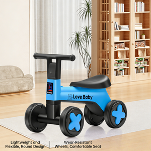 Bicicletta senza pedali per bambini. Regolabile da 1 a 4 anni. Girello per Bambini a Quattro Ruote Antiscivolo per Imparare a Camminare - Product Image 6