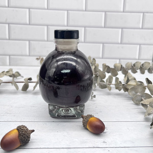 Botella <span class=keywords><strong>de</strong></span> Vidrio Plana <span class=keywords><strong>de</strong></span> Forma Única, 190 ml, Superficie Transparente Esmerilada, Tapón <span class=keywords><strong>de</strong></span> Polímero, para Licor, Ron, Ginebra, <span class=keywords><strong>Tequila</strong></span>, Whisky, Brandy, Vodka - Product Image 2