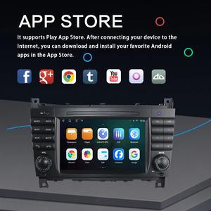 Lecteur multimédia vidéo Android Auto et CarPlay avec écran tactile de 7 pouces, navigation <span class=keywords><strong>GPS</strong></span> intégrée, vidéo de voiture pour <span class=keywords><strong>Mercedes</strong></span>-Benz <span class=keywords><strong>Classe</strong></span> <span class=keywords><strong>C</strong></span> <span class=keywords><strong>W203</strong></span> - Product Image 5