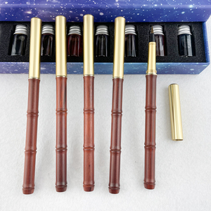<span class=keywords><strong>Pinceau</strong></span> <span class=keywords><strong>de</strong></span> calligraphie en bois <span class=keywords><strong>de</strong></span> santal rouge, stylo <span class=keywords><strong>de</strong></span> dessin <span class=keywords><strong>rechargeable</strong></span> à l'<span class=keywords><strong>encre</strong></span> chinoise avec logo - Product Image 5