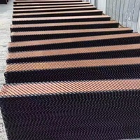 Nouvelles plaques de refroidissement par évaporation d'eau (matériau PP) pour serres murales, refroidisseur pour élevages avicoles et élevages d'animaux, usine chinoise
