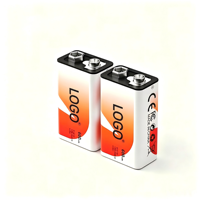 Pile alcaline super puissante 9 volts OEM pour appareils électroménagers et jouets, modèle 6LR61