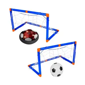 2-in-1 Hover-Hockey Air Soccer Ball Hockeyspielzeug-Set USB Wiederaufladbares Hockey schwimmender Air Soccer mit LED-Licht Spielzeug