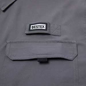 قميص صيد مخصص من بيستكس بحماية من الأشعة فوق البنفسجية UPF50 بأزرار أمامية مصنوع من البوليستر 100٪ بأكمام طويلة - Product Image 4