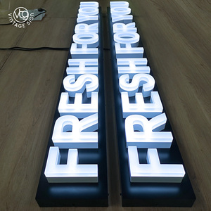 <span class=keywords><strong>Letras</strong></span> 3D del alfabeto iluminadas, <span class=keywords><strong>letras</strong></span> Led acrílicas de canal de amor para tienda de letreros publicitarios Led delanteros, para exteriores - Product Image 4
