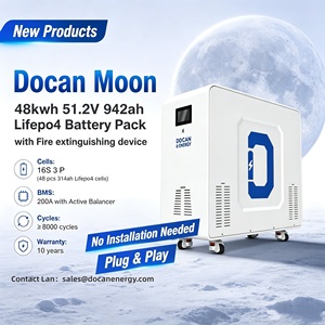 EU usnew ก้อนแบตเตอรี่48kWh 51.2V 942Ah 8000 + วงจรการจัดเก็บพลังงานแสงอาทิตย์แนวตั้งบ้านผนังอัจฉริยะ BMS - Product Image 1