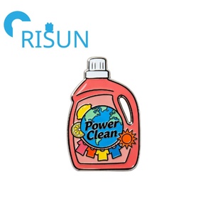 Wholesale Custom Cartoon Fresh Blossom Scent <strong>Laundry</strong> <strong>Liquid</strong> Enamel Pin Badge Bleaching Sud Vibes <strong>Laundry</strong> Detergent Enamel Pins - Product Image 6