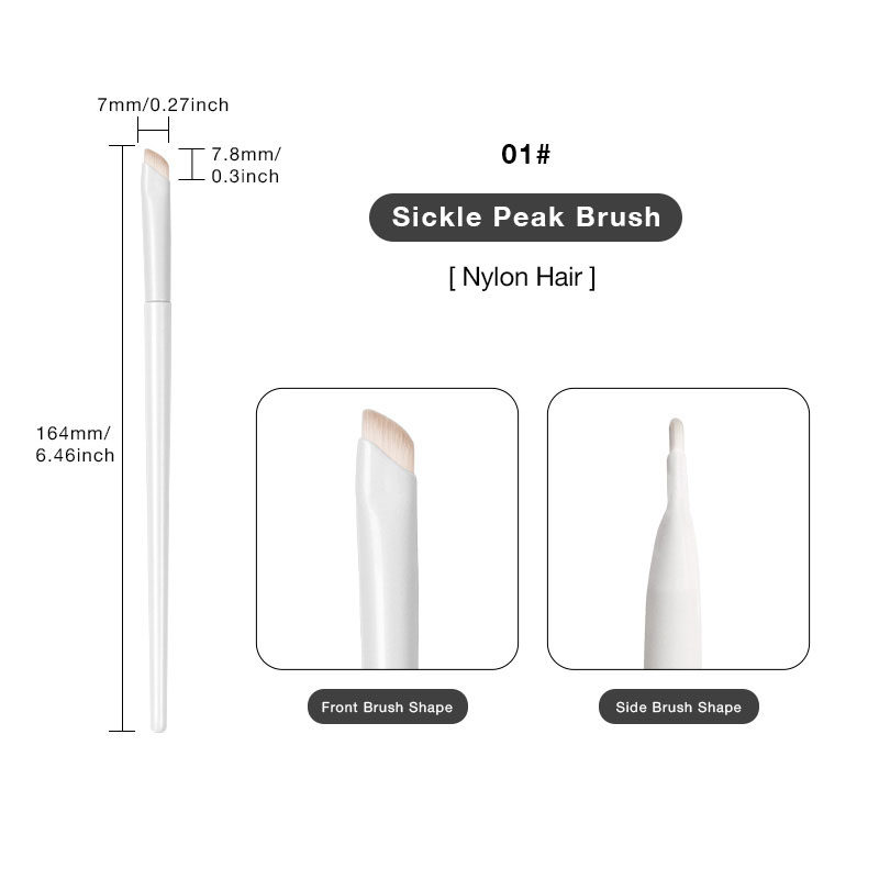 Pincel de pico de hoz blanco