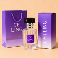 Atomiseur de parfum en verre de haute qualité 30 50 100 ml avec bouchon à sertir, vaporisateur à fine brume, flacon de parfum avec boîte