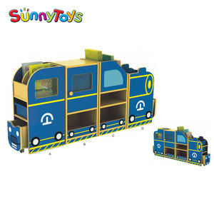 Meubles pour enfants en plastique de style moderne pour la maternelle avec étagère de rangement pour jouets, aire de jeux pour enfants - Product Image 2